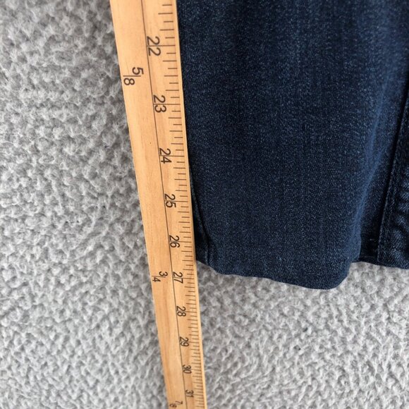 J Jill Jeans Womens 6 Blue Dark Wash Denim Metropolitan Full Leg Straight Casual - Picture 7 of 13
